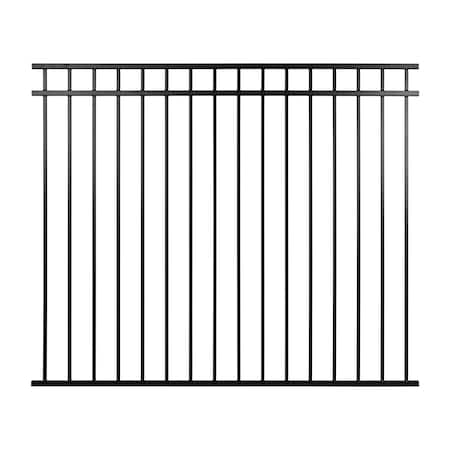 Nuvo Iron Legacy Collection 72in. Wide x 60in. High, Iron Fence Panel w/Coral Profile. Incld 6 Fence Brackets CPRTB7260